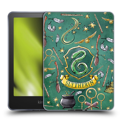 Harry Potter Deathly Hallows XIII Slytherin Pattern Soft Gel Case for Amazon Kindle Paperwhite 5 (2021)