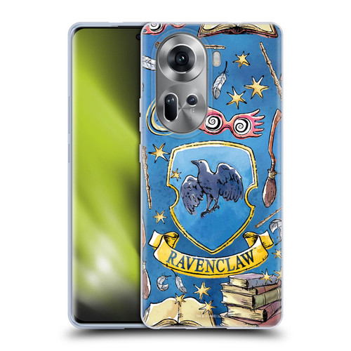 Harry Potter Deathly Hallows XIII Ravenclaw Pattern Soft Gel Case for OPPO Reno11