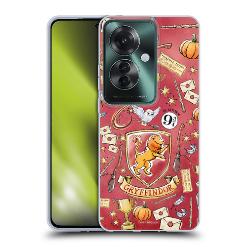 Harry Potter Deathly Hallows XIII Gryffindor Pattern Soft Gel Case for OPPO Reno11 F 5G / F25 Pro 5G