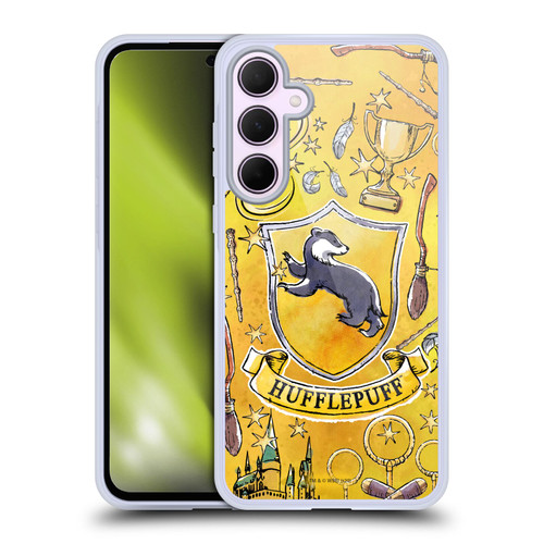 Harry Potter Deathly Hallows XIII Hufflepuff Pattern Soft Gel Case for Samsung Galaxy A35 5G
