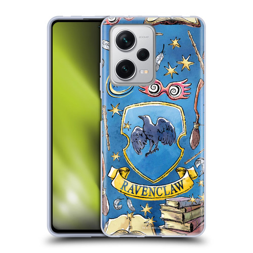 Harry Potter Deathly Hallows XIII Ravenclaw Pattern Soft Gel Case for Xiaomi Redmi Note 12 Pro+ 5G