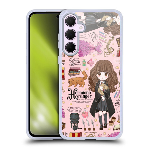 Harry Potter Deathly Hallows XXXVII Hermione Pattern Soft Gel Case for Samsung Galaxy A35 5G