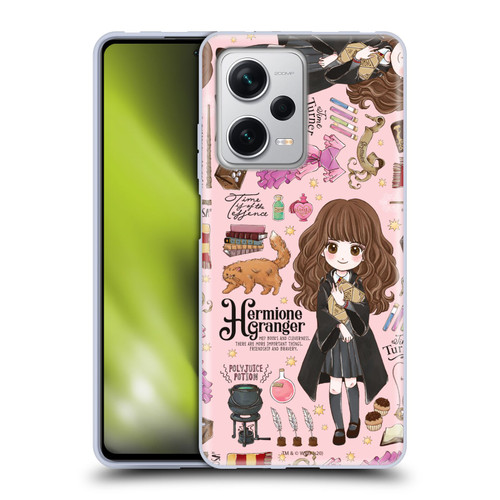 Harry Potter Deathly Hallows XXXVII Hermione Pattern Soft Gel Case for Xiaomi Redmi Note 12 Pro+ 5G