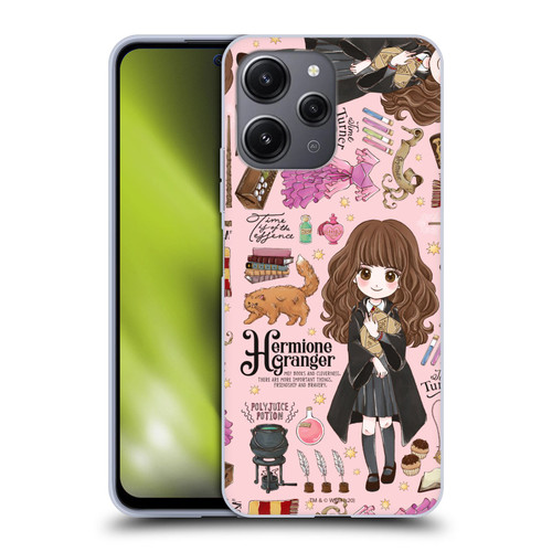 Harry Potter Deathly Hallows XXXVII Hermione Pattern Soft Gel Case for Xiaomi Redmi 12