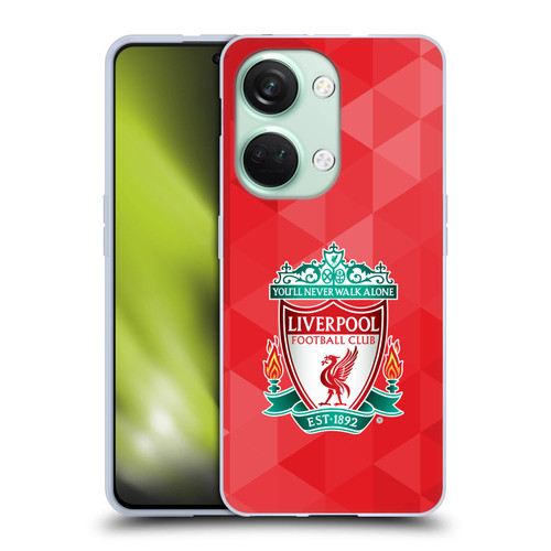 Liverpool Football Club Crest 1 Red Geometric 1 Soft Gel Case for OnePlus Nord 3 5G