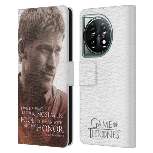 HBO Game of Thrones Character Portraits Jaime Lannister Leather Book Wallet Case Cover For OnePlus 11 5G