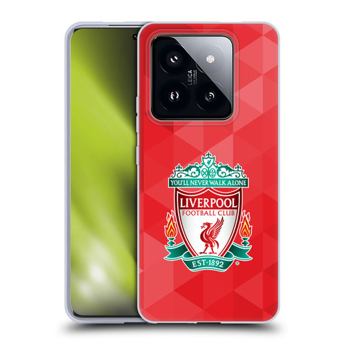 Liverpool Football Club Crest 1 Red Geometric 1 Soft Gel Case for Xiaomi 14 Pro