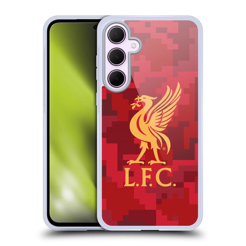Liverpool Football Club Digital Camouflage Home Red Soft Gel Case for Samsung Galaxy A35 5G