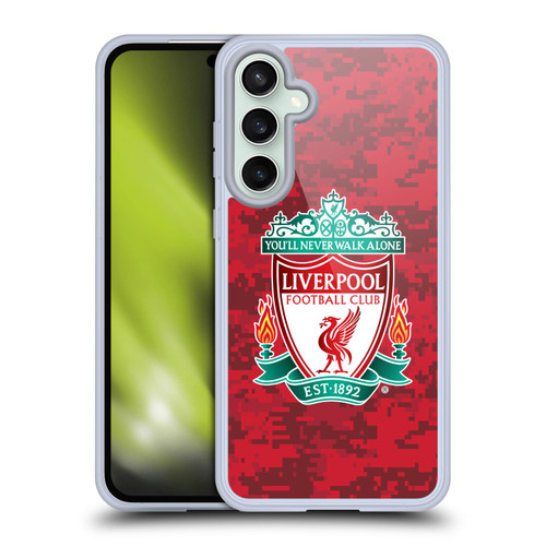 Liverpool Football Club Digital Camouflage Home Red Crest Soft Gel Case for Samsung Galaxy S23 FE 5G