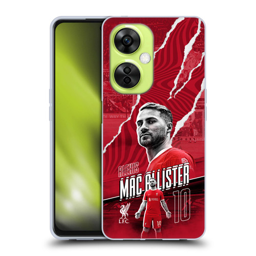 Liverpool Football Club 2023/24 First Team Alexis Mac Allister Soft Gel Case for OnePlus Nord CE 3 Lite 5G