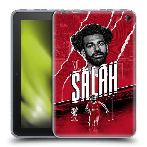 Liverpool Football Club 2023/24 First Team Mohamed Salah Soft Gel Case for Amazon Fire 7 2022