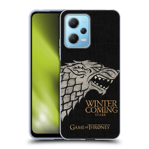 HBO Game of Thrones House Mottos Stark Soft Gel Case for Xiaomi Redmi Note 12 5G
