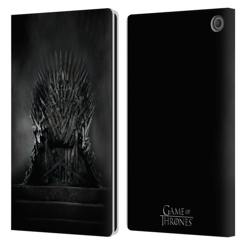 HBO Game of Thrones Key Art Iron Throne Leather Book Wallet Case Cover For Amazon Fire Max 11 2023