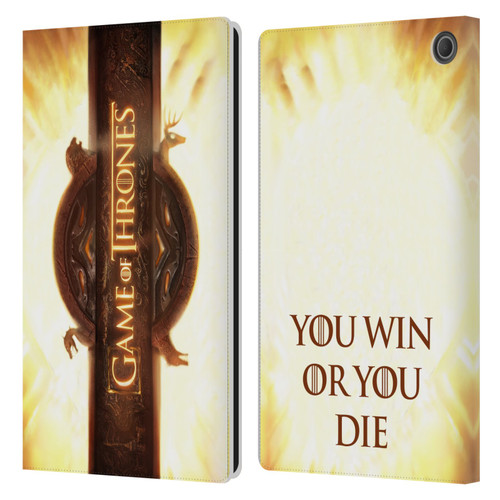 HBO Game of Thrones Key Art Opening Sequence Leather Book Wallet Case Cover For Amazon Fire Max 11 2023