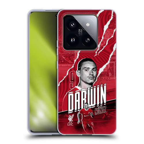 Liverpool Football Club 2023/24 First Team Darwin Núñez Soft Gel Case for Xiaomi 14 Pro