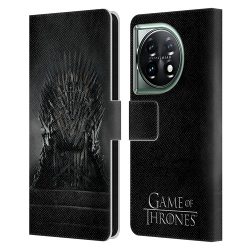 HBO Game of Thrones Key Art Iron Throne Leather Book Wallet Case Cover For OnePlus 11 5G