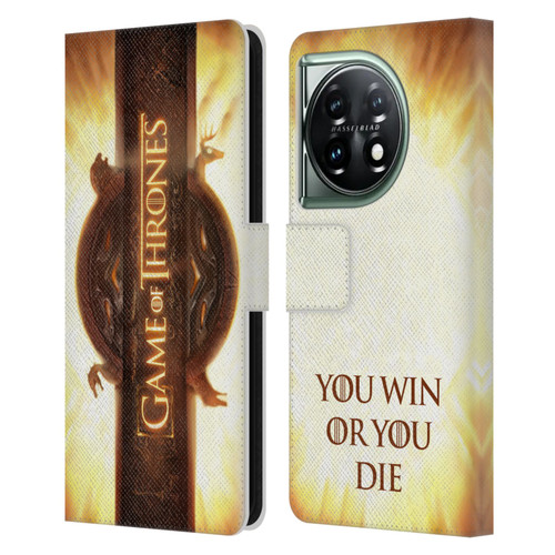 HBO Game of Thrones Key Art Opening Sequence Leather Book Wallet Case Cover For OnePlus 11 5G