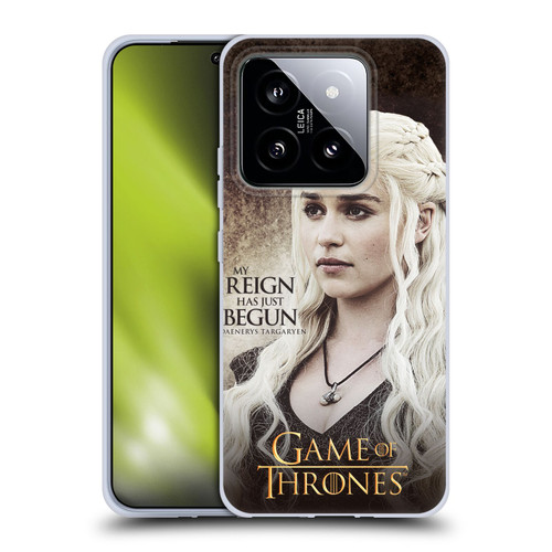 HBO Game of Thrones Character Quotes Daenerys Targaryen Soft Gel Case for Xiaomi 14