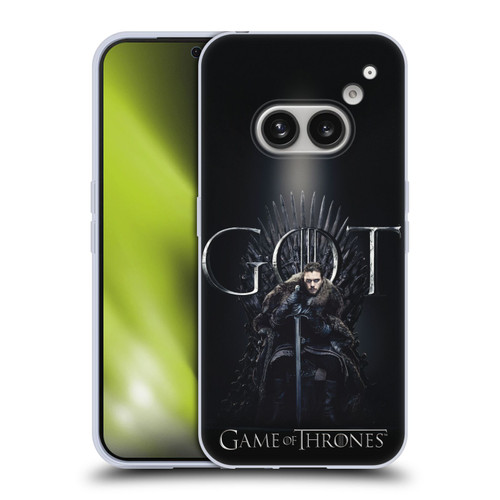 HBO Game of Thrones Season 8 For The Throne 1 Jon Snow Soft Gel Case for Nothing Phone (2a)