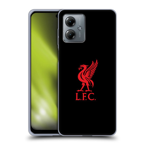 Liverpool Football Club Liver Bird Red Logo On Black Soft Gel Case for Motorola Moto G14