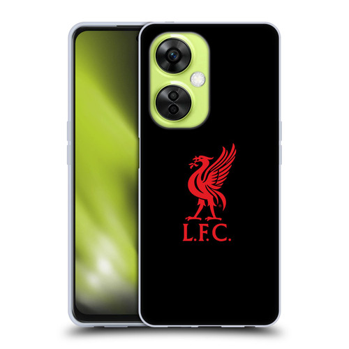 Liverpool Football Club Liver Bird Red Logo On Black Soft Gel Case for OnePlus Nord CE 3 Lite 5G
