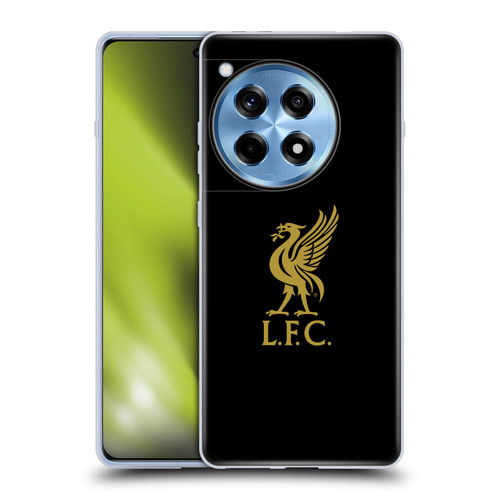 Liverpool Football Club Liver Bird Gold Logo On Black Soft Gel Case for OnePlus 12R