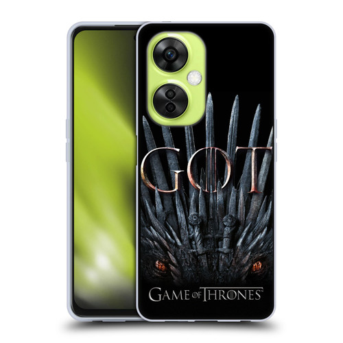 HBO Game of Thrones Season 8 Key Art Dragon Throne Soft Gel Case for OnePlus Nord CE 3 Lite 5G