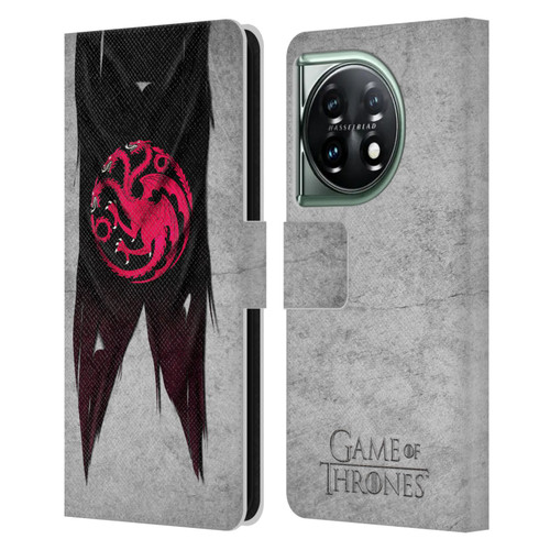 HBO Game of Thrones Sigil Flags Targaryen Leather Book Wallet Case Cover For OnePlus 11 5G