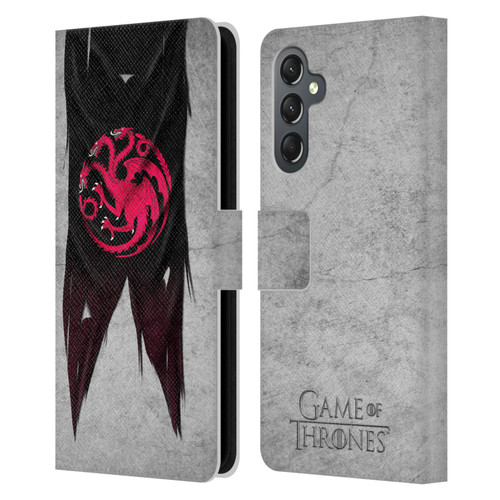 HBO Game of Thrones Sigil Flags Targaryen Leather Book Wallet Case Cover For Samsung Galaxy A25 5G