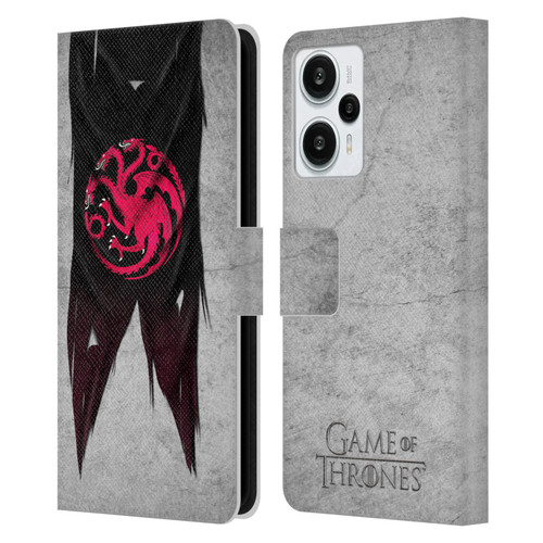 HBO Game of Thrones Sigil Flags Targaryen Leather Book Wallet Case Cover For Xiaomi Redmi Note 12T