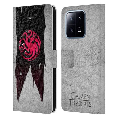HBO Game of Thrones Sigil Flags Targaryen Leather Book Wallet Case Cover For Xiaomi 13 Pro 5G