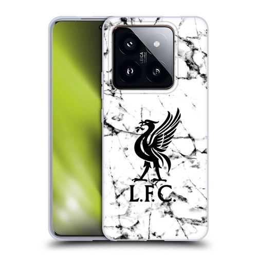 Liverpool Football Club Marble Black Liver Bird Soft Gel Case for Xiaomi 14 Pro