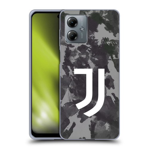 Juventus Football Club Art Monochrome Splatter Soft Gel Case for Motorola Moto G14