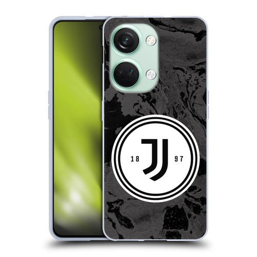 Juventus Football Club Art Monochrome Marble Logo Soft Gel Case for OnePlus Nord 3 5G