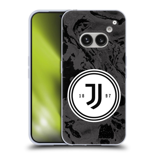 Juventus Football Club Art Monochrome Marble Logo Soft Gel Case for Nothing Phone (2a)
