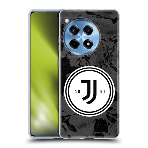 Juventus Football Club Art Monochrome Marble Logo Soft Gel Case for OnePlus 12R