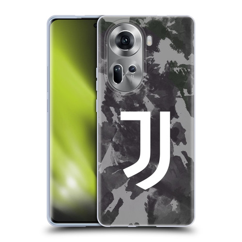 Juventus Football Club Art Monochrome Splatter Soft Gel Case for OPPO Reno11