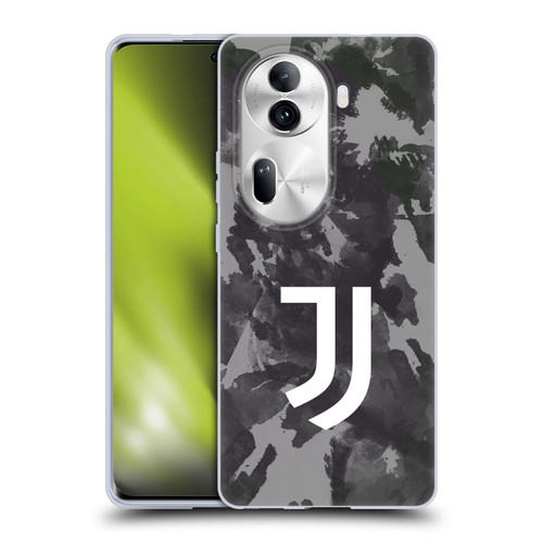 Juventus Football Club Art Monochrome Splatter Soft Gel Case for OPPO Reno11 Pro