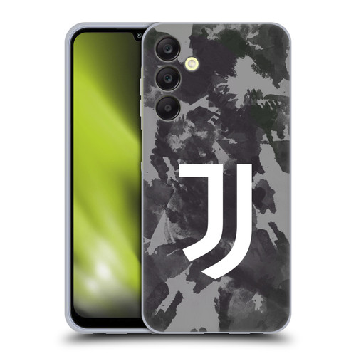 Juventus Football Club Art Monochrome Splatter Soft Gel Case for Samsung Galaxy A25 5G
