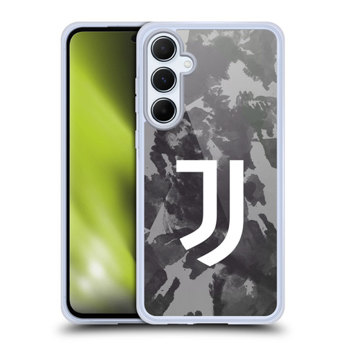 Juventus Football Club Art Monochrome Splatter Soft Gel Case for Samsung Galaxy A55 5G