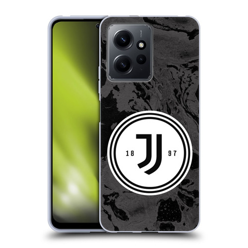 Juventus Football Club Art Monochrome Marble Logo Soft Gel Case for Xiaomi Redmi Note 12 4G