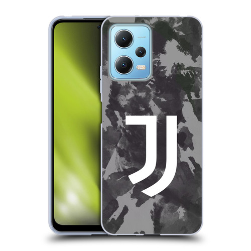 Juventus Football Club Art Monochrome Splatter Soft Gel Case for Xiaomi Redmi Note 12 5G