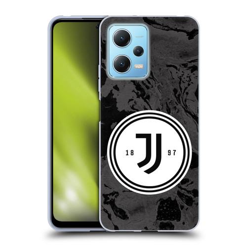 Juventus Football Club Art Monochrome Marble Logo Soft Gel Case for Xiaomi Redmi Note 12 5G