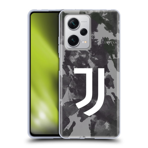 Juventus Football Club Art Monochrome Splatter Soft Gel Case for Xiaomi Redmi Note 12 Pro+ 5G