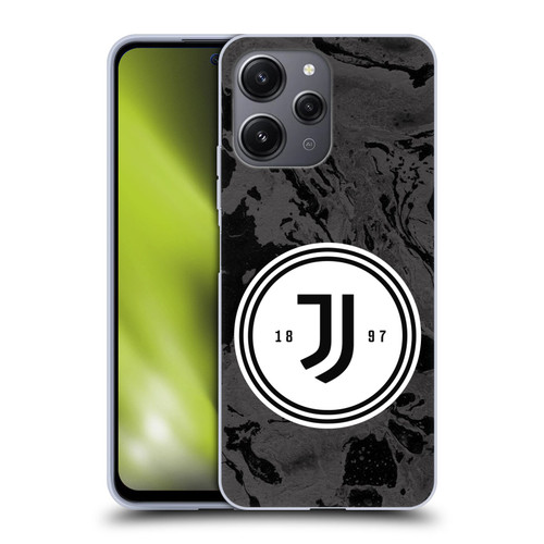 Juventus Football Club Art Monochrome Marble Logo Soft Gel Case for Xiaomi Redmi 12