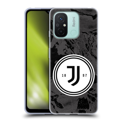Juventus Football Club Art Monochrome Marble Logo Soft Gel Case for Xiaomi Redmi 12C