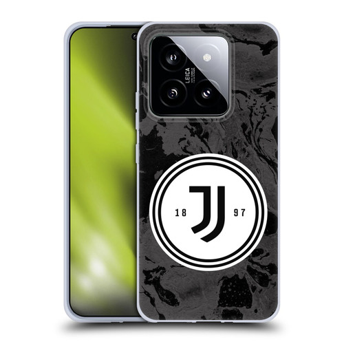 Juventus Football Club Art Monochrome Marble Logo Soft Gel Case for Xiaomi 14