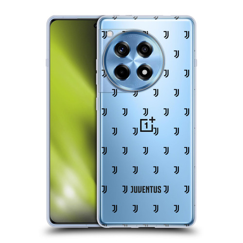 Juventus Football Club Lifestyle 2 Logomark Pattern 2 Soft Gel Case for OnePlus 12R