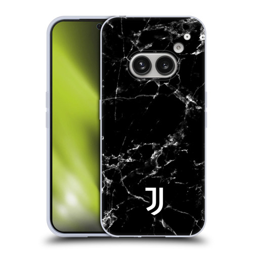 Juventus Football Club Marble Black 2 Soft Gel Case for Nothing Phone (2a)