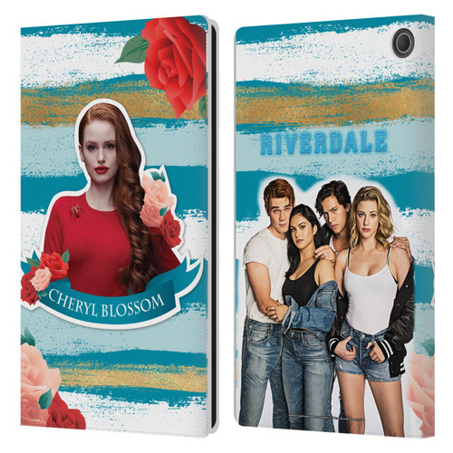 Riverdale Graphics Cheryl Blossom Leather Book Wallet Case Cover For Amazon Fire Max 11 2023